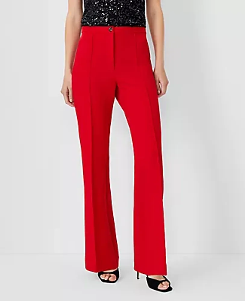 Ann Taylor The Flare Trouser Pant in Double Crepe