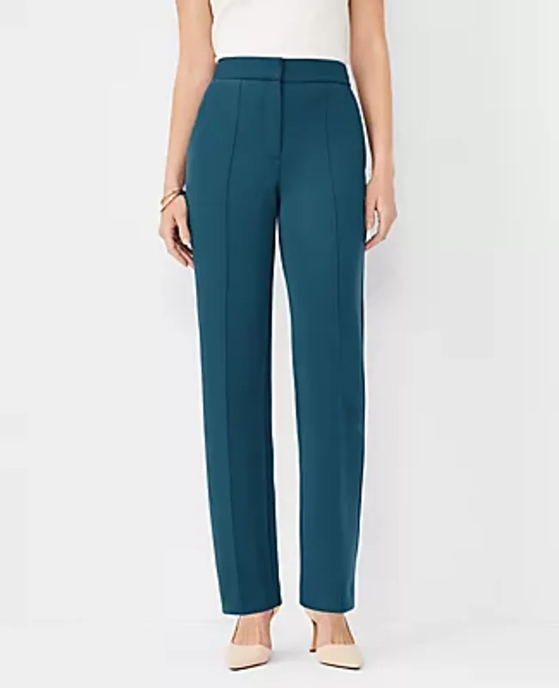 Ann Taylor The Pintucked Straight Pant in Double Knit