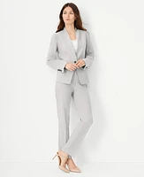 Ann Taylor The Cutaway Blazer in Bi-Stretch Size 18 Pebble Grey Melange Women's