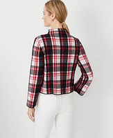 Ann Taylor Plaid Relaxed Sweater Jubilee Women's