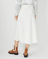 Ann Taylor Full Midi Skirt Winter White Women's