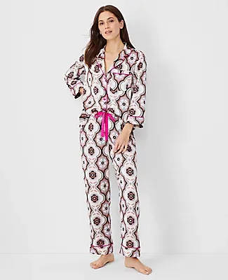 Soma Cool Nights V-neck Pajama Cami With Built-in Shelf Bra In Black