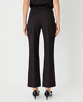 Ann Taylor The Flared Ankle Pant in Jacquard Size 14 Black Women's