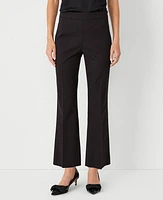 Ann Taylor The Flared Ankle Pant in Jacquard Size 14 Black Women's