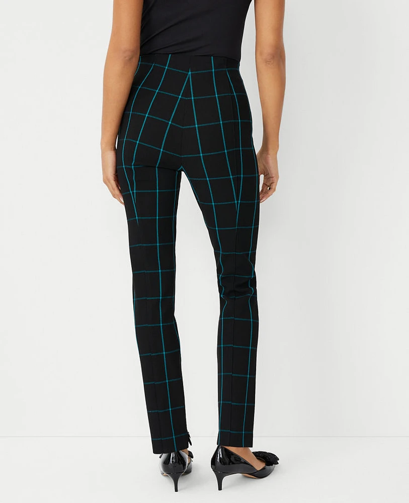 Ann Taylor The Audrey Pant in Windowpane Size 0 Green Marair Women's