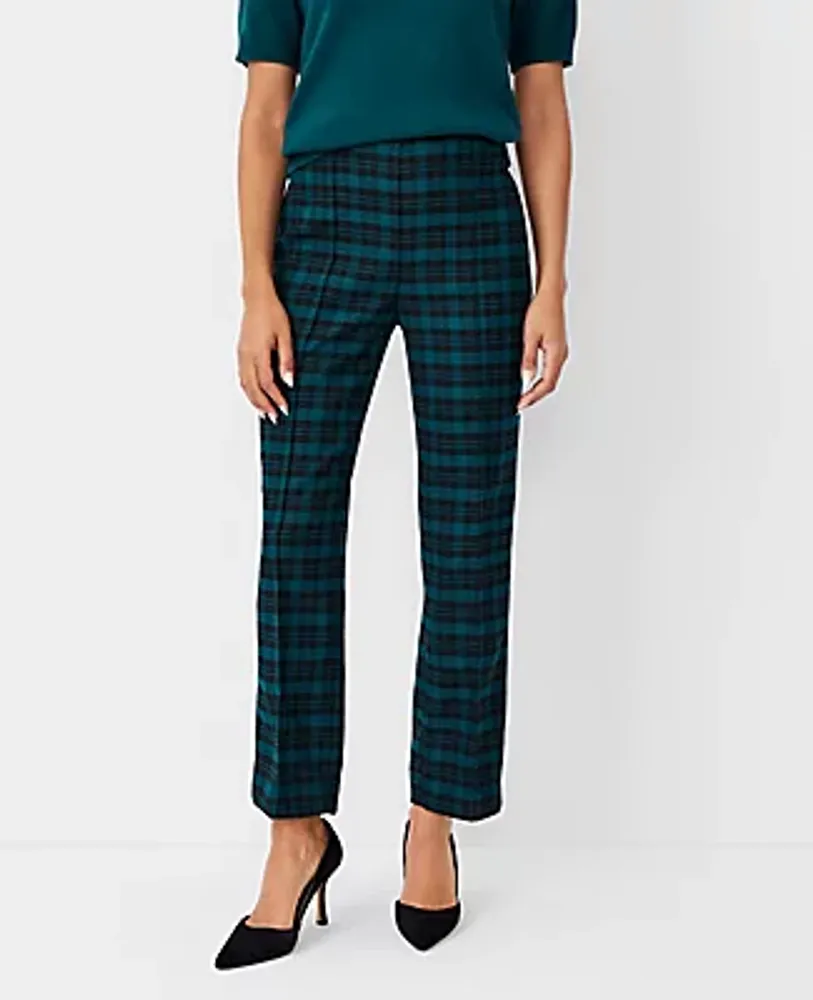 Ann Taylor The Side Zip Pencil Pant Plaid