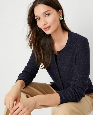 Ann Taylor Texture Cardigan Night Sky Women's