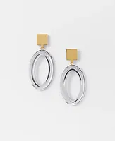 Ann Taylor Italian Collection Oval Ring Earrings