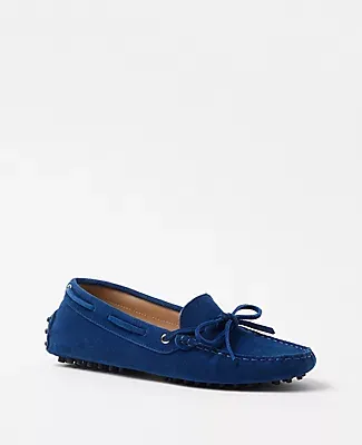 Ann Taylor AT Weekend Suede Driving Moccasins