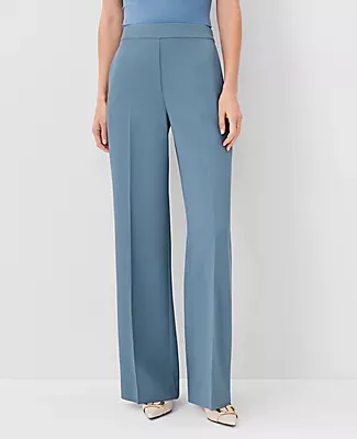 Ann Taylor The High Rise Side Zip Wide Leg Pant in Fluid Crepe