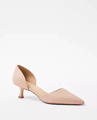 Ann Taylor Leather D'Orsay Pumps