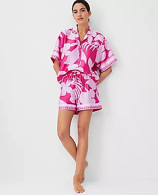 Ann Taylor Tropical Shorts Set