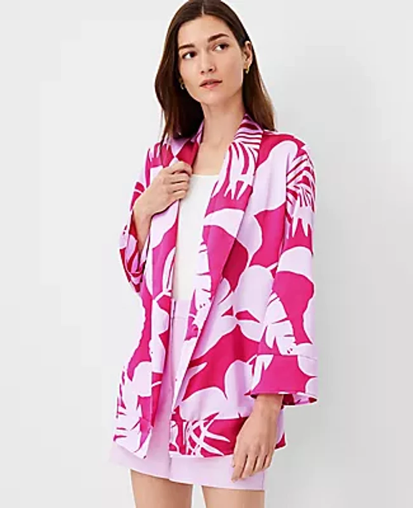 Ann Taylor Tropical Tile Kimono