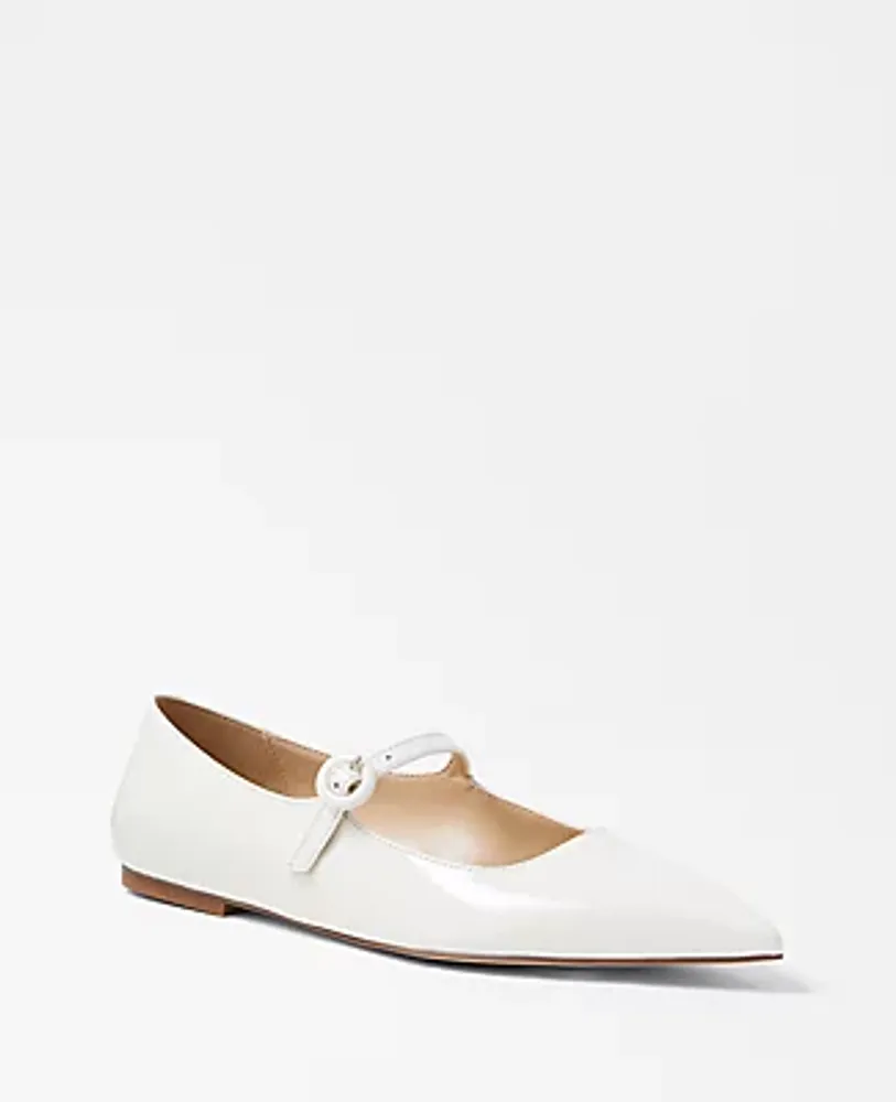 Ann Taylor Patent Mary Jane Flats