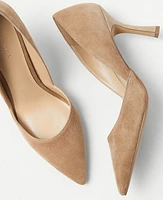 Ann Taylor Azra Suede Pumps Posh Camel Women's