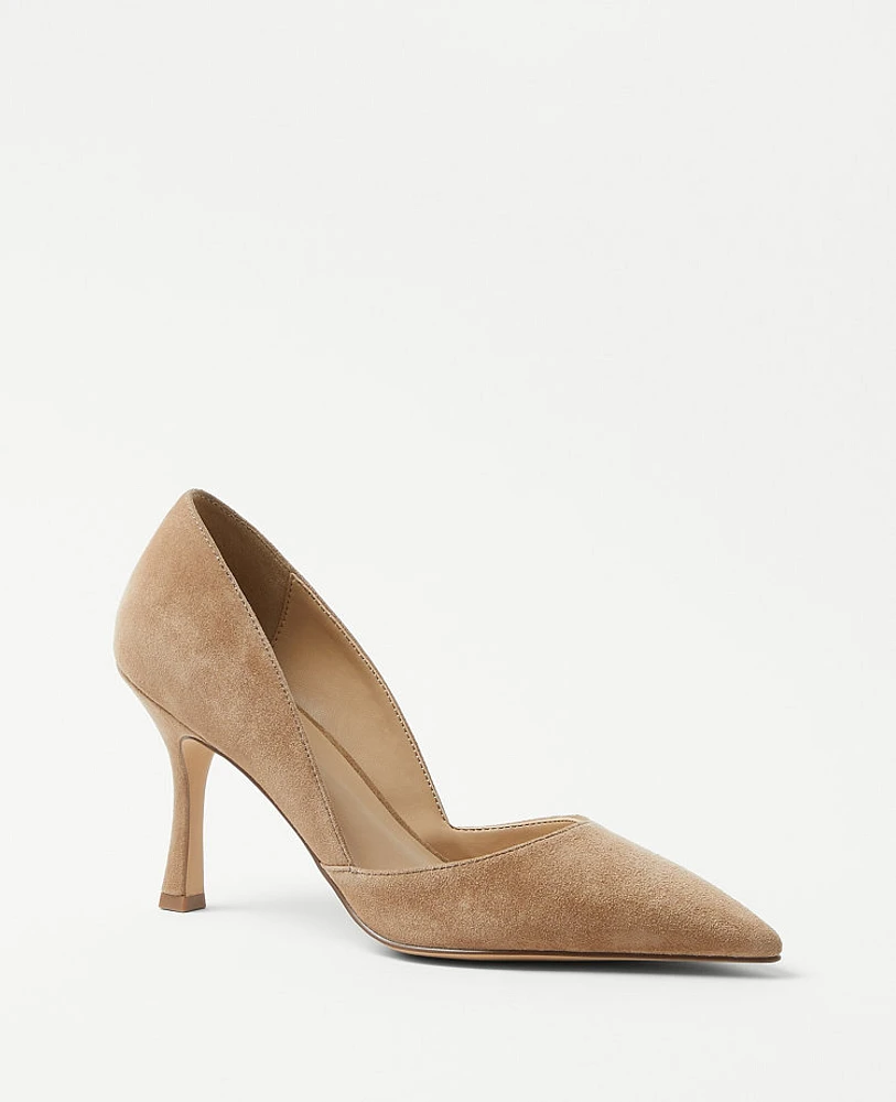 Ann Taylor Azra Suede Pumps Posh Camel Women's