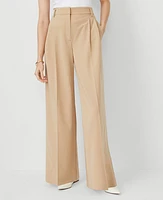 Ann Taylor The Petite Pleated Wide Leg Pant Women's