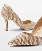 Ann Taylor Azra Metallic Linen Pumps