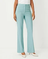 Ann Taylor The High Rise Trouser Pant Texture Peacock Teal Melange Women's