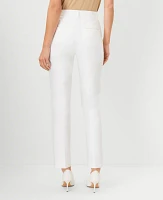 Ann Taylor The Petite High Rise Everyday Ankle Pant in Stretch Cotton - Curvy Fit Size 4 White Women's