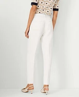 Ann Taylor The Petite Tie Waist Ankle Pant Crepe Winter White Women's