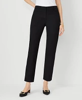 Ann Taylor The Petite Relaxed Cotton Ankle Pant Size 4 Black Women's