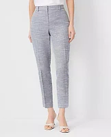 Ann Taylor The Mid Rise Eva Ankle Pant Texture - Curvy Fit