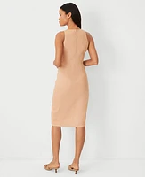 Ann Taylor The Cutaway Sheath Dress Linen Twill