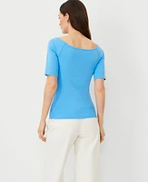 Ann Taylor Wide Boatneck Top Women's