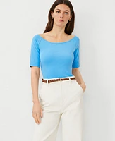 Ann Taylor Wide Boatneck Top Women's