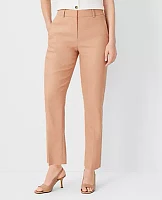 Ann Taylor The Petite High Rise Pencil Pant Linen Twill