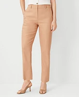 Ann Taylor The Petite High Rise Pencil Pant Linen Twill