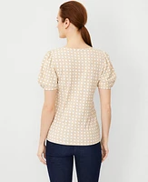 Ann Taylor Knot Sleeve T-Shirt Baguette Women's