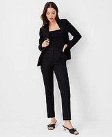 Ann Taylor The Petite High Rise Ankle Pant Linen Twill