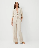 Ann Taylor The Greenwich Blazer Pinstripe Pearl Linen Women's