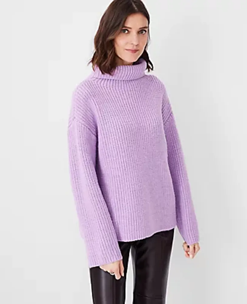 Ann Taylor Ribbed Turtleneck Sweater