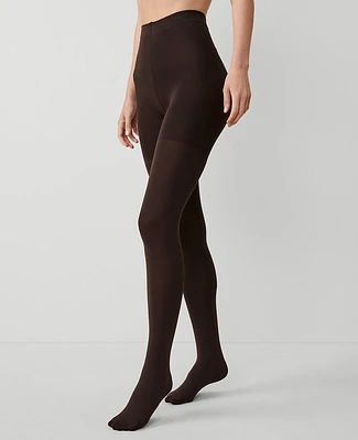 Ann Taylor Opaque Tights Warm Brown Women's