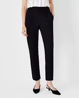Ann Taylor The Petite High Rise Eva Easy Ankle Pant Twill