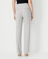 Ann Taylor The Petite High Rise Side Zip Straight Pant Bi-Stretch