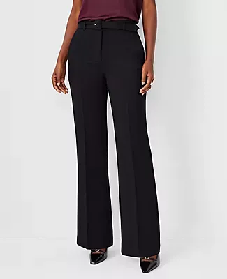 Ann Taylor The Belted Boot Pant Stretch Twill