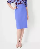 Ann Taylor Seamed Double Crepe Pencil Skirt