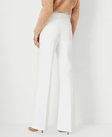 Ann Taylor The Belted Boot Pant Size 14 Winter White Women's