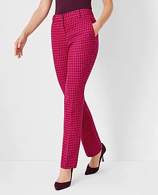 Ann Taylor The Petite Sophia Straight Pant in Houndstooth