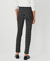 Ann Taylor The Petite Audrey Pant in Check Size 4 Black Women's