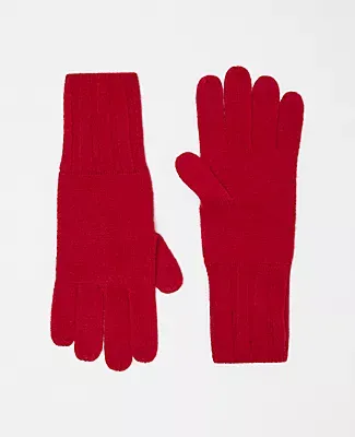 Ann Taylor Ribbed Cashmere Gloves