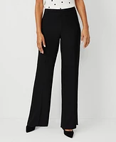 Ann Taylor Side Zip Straight Pants Crepe Women's