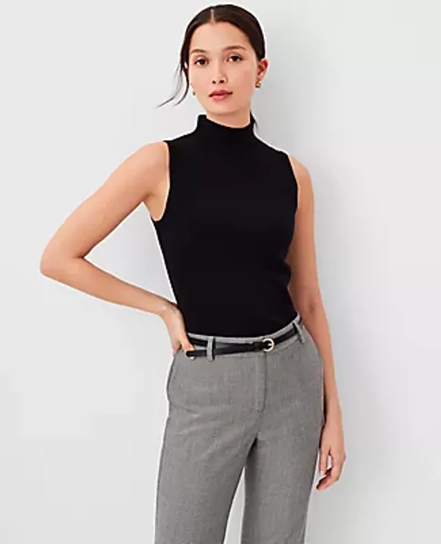 Petite Essential Mock Neck Sweater Shell