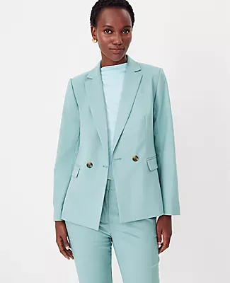 Ann Taylor The Tailored Double Breasted Blazer Texture