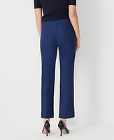 Ann Taylor The Petite Side Zip Pencil Pant Polished Denim Dark Rinse Women's