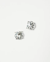 Ann Taylor Oversized Crystal Stud Earrings Silvertone Women's